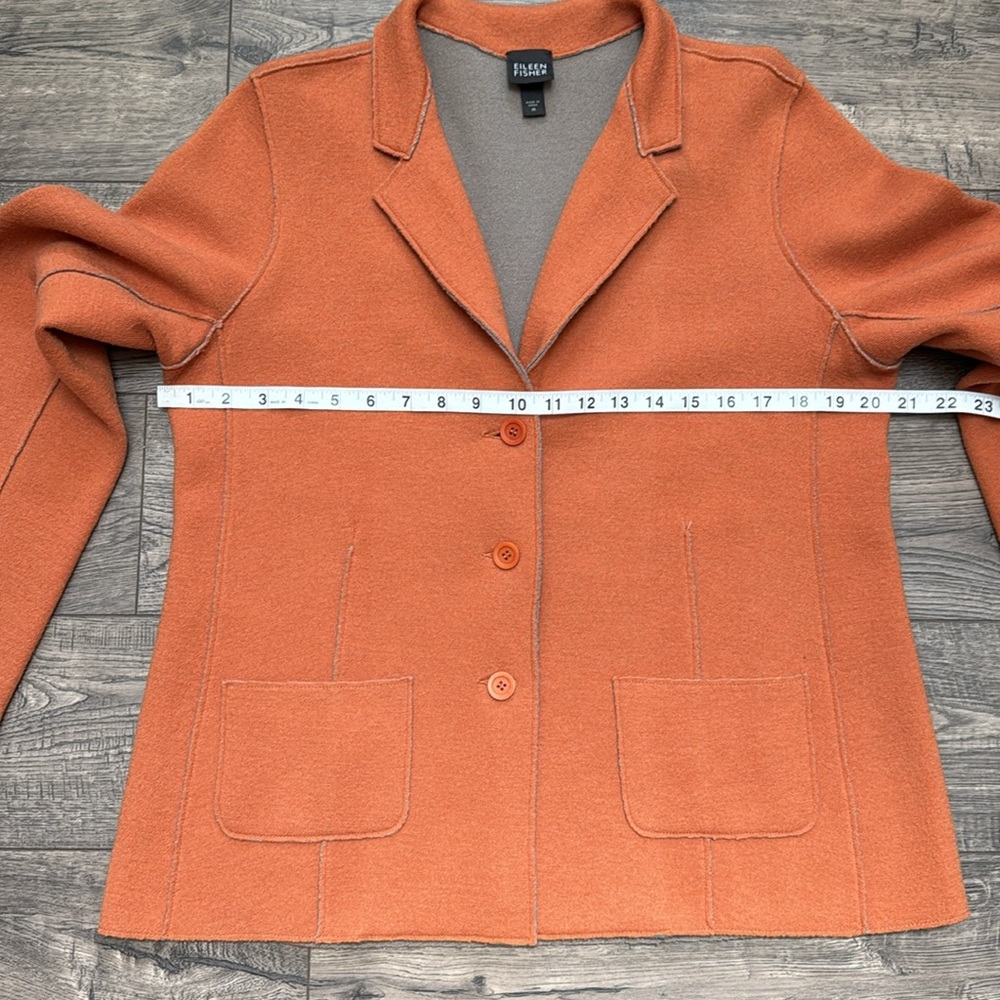 Eileen Fisher Blazer Style Sweater - Picture 7 of 12